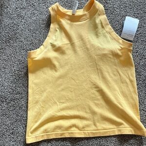 Athleta Sunlit Yellow Ribbed Tank